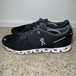 On Cloud 5 Black Running Shoes Sneakers Mens Size 13 Activewear Athleisure